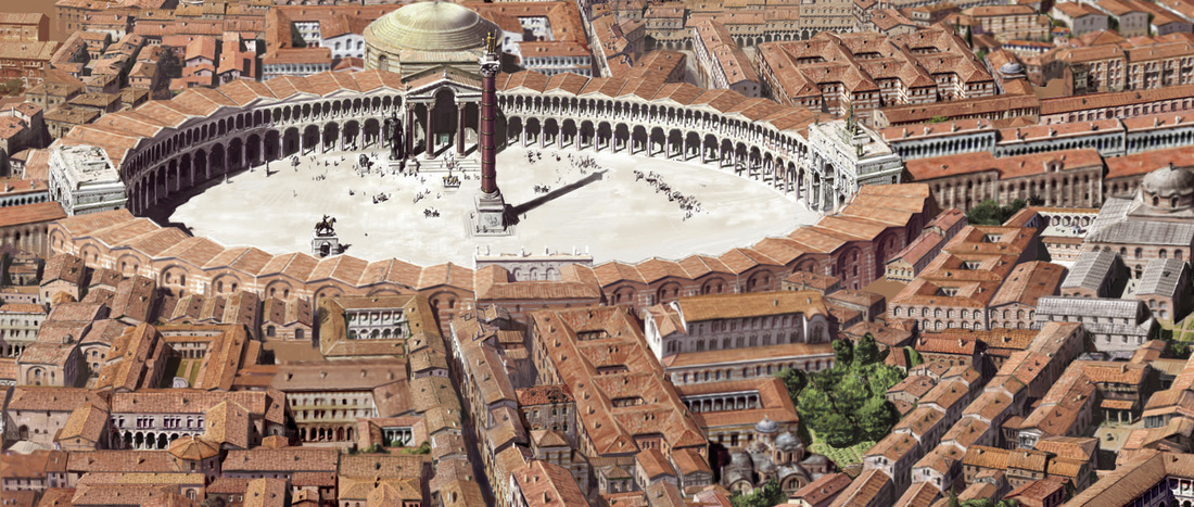 Αποτέλεσμα εικόνας για 7. Η Κωνσταντινούπολη οχυρώνεται και στολίζεται με έργα τέχνης